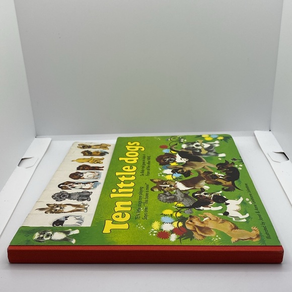 Vintage Ten Little Dogs Hardboard Children’s Book 1979 Brimax English Edition - Picture 11 of 13